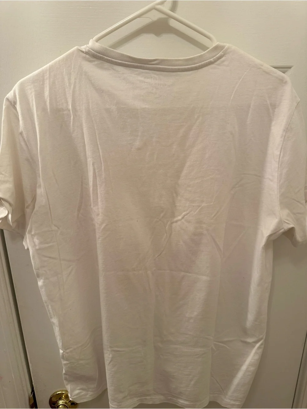 Polo by Ralph Lauren Men’s White V-Neck Tee with Navy Pony - Picture 2 of 3